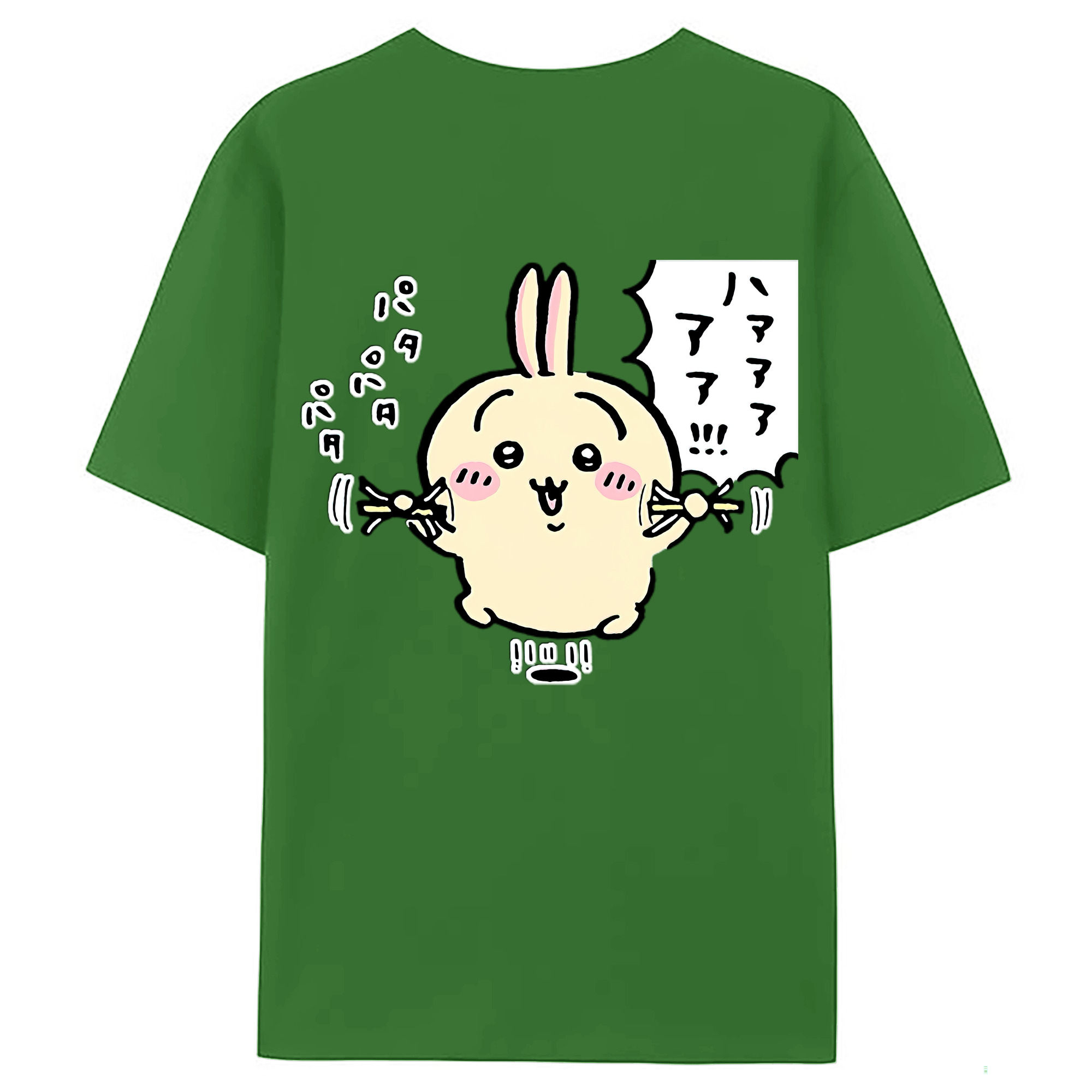 （画像用） ちいかわ うさぎ Chii-kawa usagi レディース半袖Tシャツ(バックプリント)